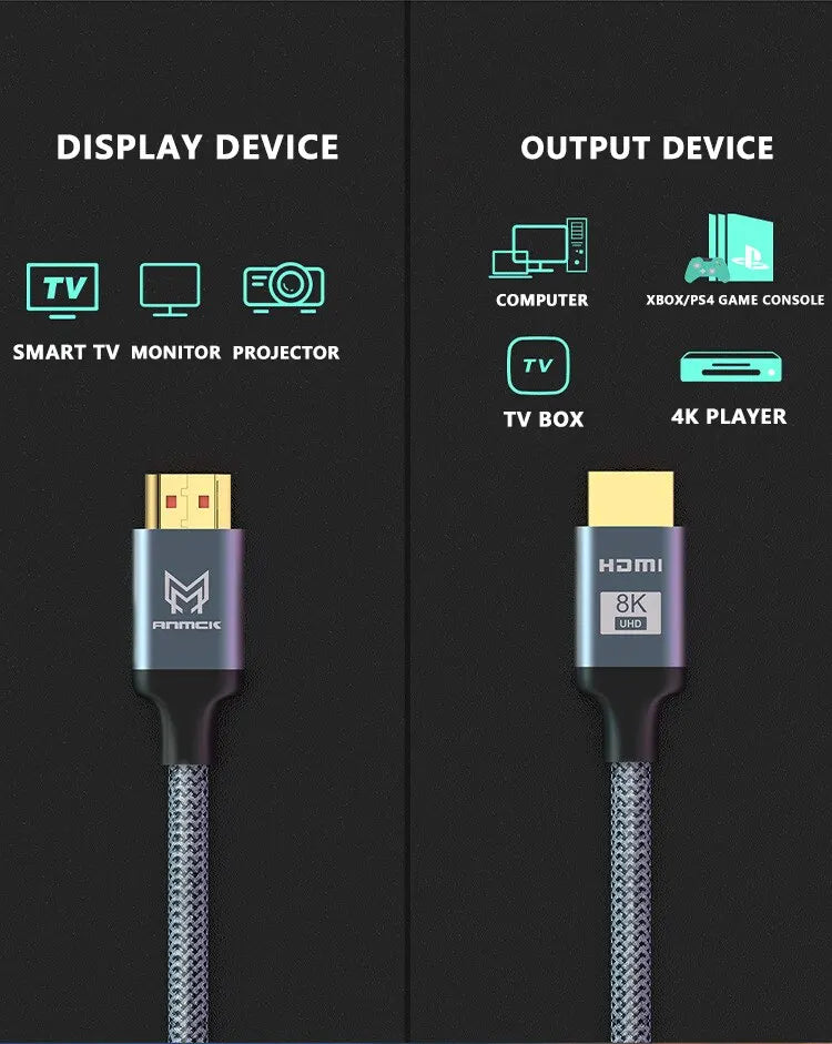 Cavo HDMI 8K Certification 2.1 60Hz