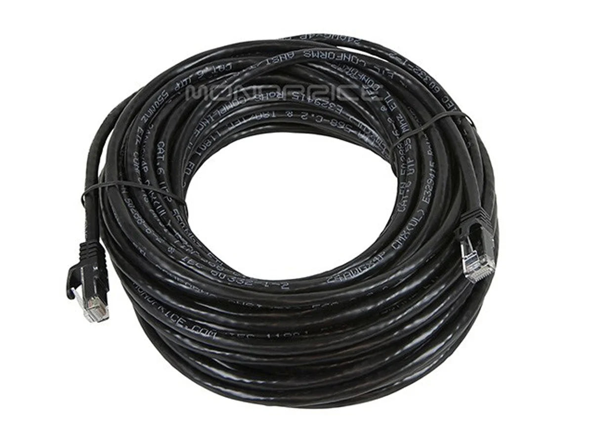 109827 50' CAT-6 Ethernet Network Cable Black