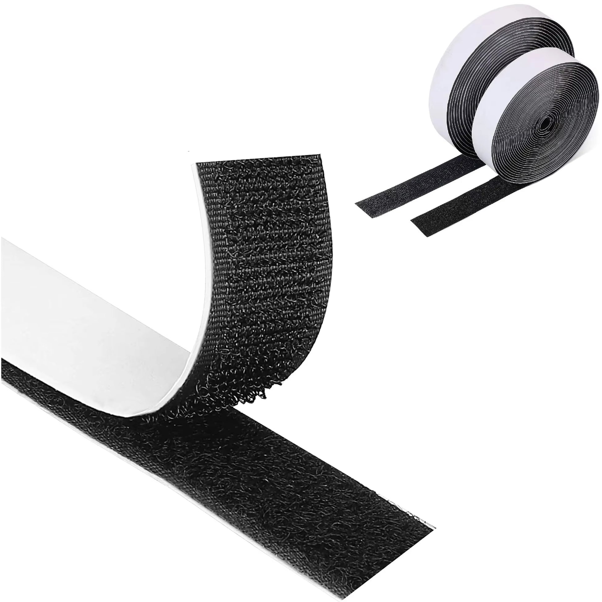 1/3/5M Strong Self-Adhesive Fastener Tape Hook and Loop Magic Nylon Sticker Tape Adhesive with Glue Strap for DIY Craft 20MM